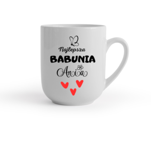 Kubek ceramiczny Grace Cup – biały, zaokrąglony