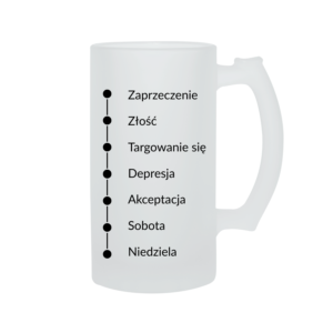 Kufel Noir Mug  – szklany, szroniony 500 ml