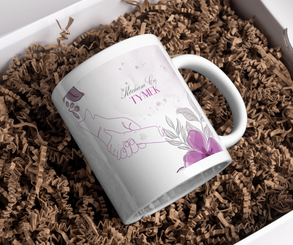 Kubek dla babci flower - obrazek 4